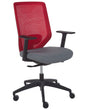 Office Chair Red Fabric Mesh Upholstery Swivel Desk Computer Adjustable Seat Reclining Backrest Beliani