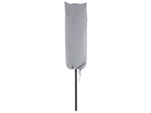 Garden Parasol Cover Grey PVC Fabric 157 x 69 x 53 cm Beliani