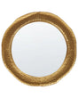 Wall Mirror Metal Gold  68 cm Wall Mounted Decorative Mirror Modern Style Hanging Decor Beliani