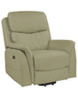 Recliner Electric Armchair with Massage Function Green Faux Leather Adjustable Modern Living Room Beliani