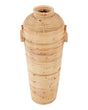 Decorative Vase Natural Rattan 50 cm Boho Rustic Style Home Decor Beliani