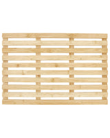 Bath Mat Light Wood Bamboo 53 x 36 cm Bathroom Accessories Beliani