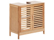 Washbasin Cabinet Bamboo Light Brown Bathroom Storage Minimalistic Beliani