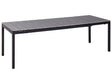 Extending Garden Table Grey Aluminium 198/248 x 90 cm Modern Style Outdoor Patio Furniture Beliani