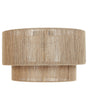 Ceiling Lamp Natural Jute Shade Black Iron Base Boho Lightning Hanging Light Living Room Bedroom Hallway Beliani