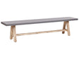 Garden Bench Grey Light Wood Concrete Acacia Wood 200 cm Garden Furniture Industrial Style Beliani