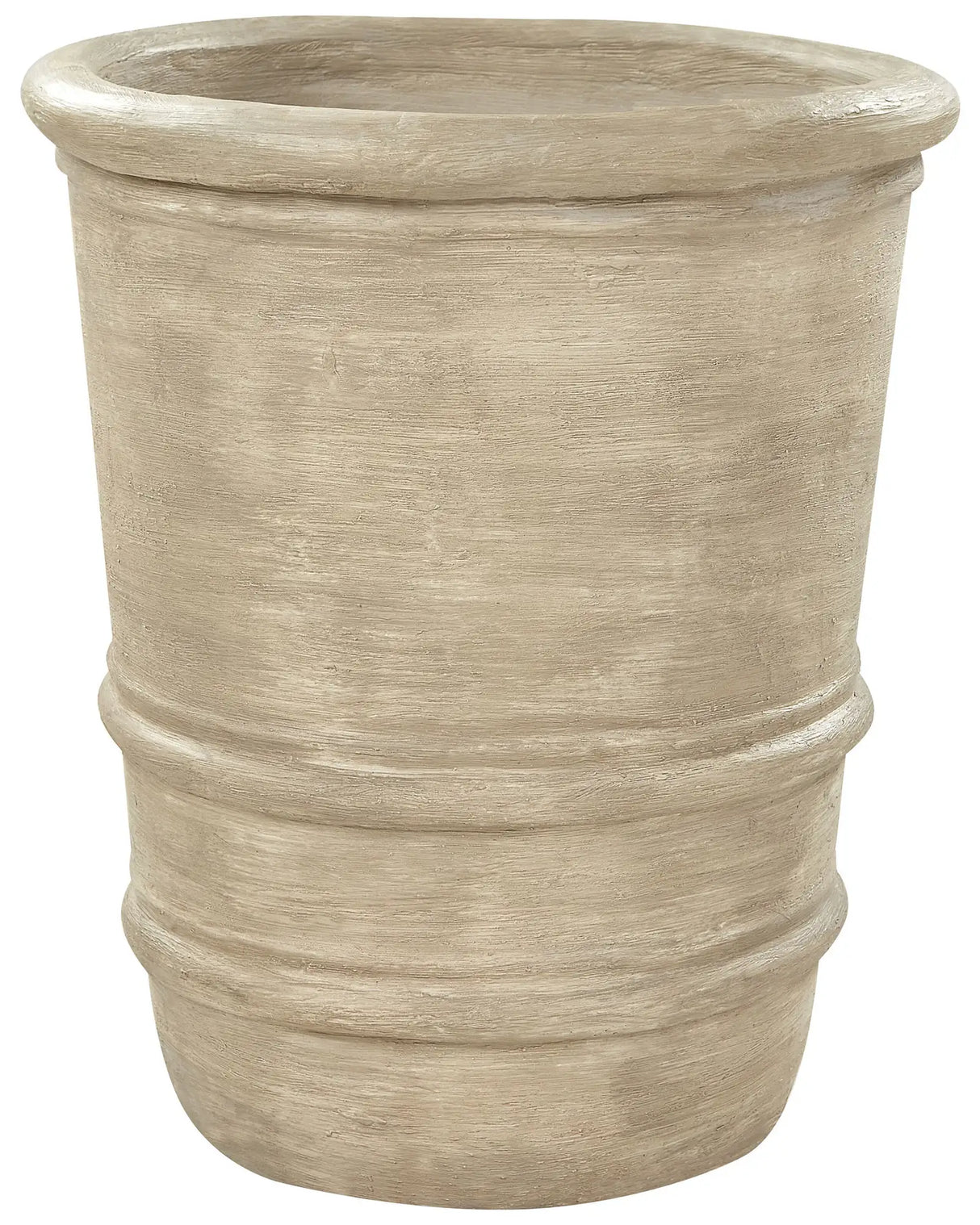 Plant Pot Beige Rectangular Terracotta  43 cm Outdoor Indoor Garden Living Room Accessories Beliani