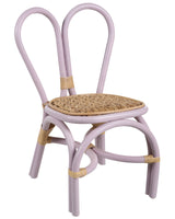 Kids Chair Natural Rattan Violet Garden Outdoor Indoor Boho Handmade Beliani