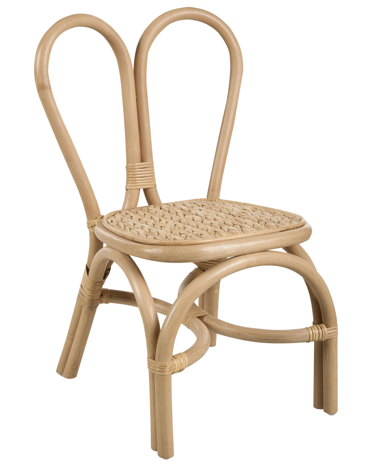 Kids Chair Natural Rattan Natural 32x 38x 60cm Garden Indoor Boho Handmade Beliani