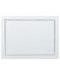 Illuminated LED Bathroom Mirror Rectangular 80 x 60 cm Glamour with Antifog Function Colourful Lights Beliani