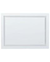Illuminated LED Bathroom Mirror Rectangular 80 x 60 cm Glamour with Antifog Function Colourful Lights Beliani