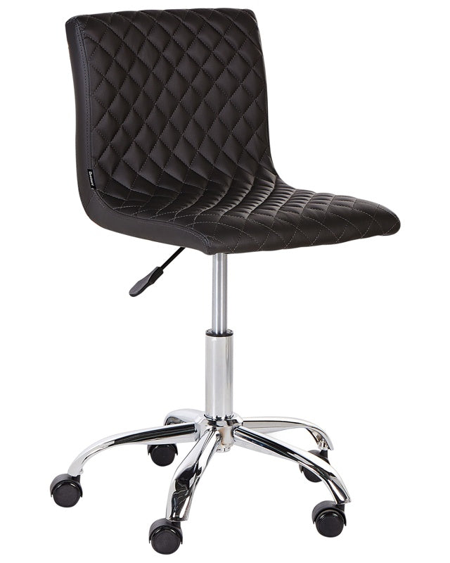 Office Desk Chair Black Height Adjustable Base Modern Home Office Beliani