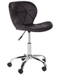 Desk Chair Office Black Faux Leather Swivel Adjustable Height Modern Beliani