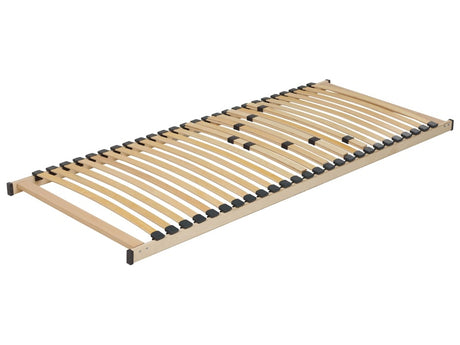 Bed Base EU Small Single Size 2ft6 Solid Sprung Slats Wooden Frame Beliani