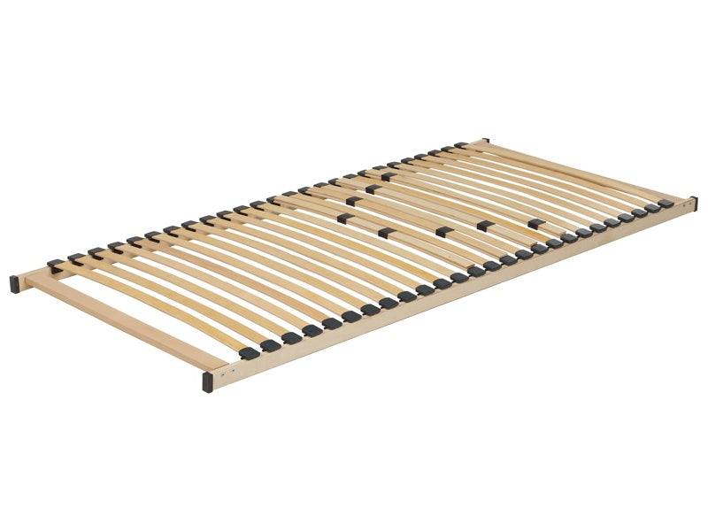 Bed Base EU Single Size 3ft Solid with Sprung Slats Wooden Frame Beliani