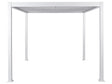 Pergola White Metal Aluminium Shade Frame 310 x 310 cm Modern Industrial Garden Pavilion Beliani