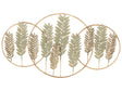 Wall Decor Gold and Green Iron Handmade Wall Art Modern Accessory Beliani
