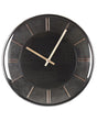 Wall Clock Black Metal Synthetic Material ø 34 cm Glam Design without Numbers Living Room Decor Beliani