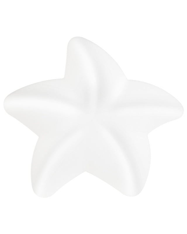 Ceiling Lamp White Acrylic Shade Star Shape for Kids Room Light Design Accent Lighting Beliani