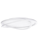 Ceiling Lamp White Acrylic Shade Round Shape for Room Light Design Accent Lighting Beliani