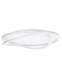 Ceiling Lamp White Acrylic Shade Round Shape for Room Light Design Accent Lighting Beliani
