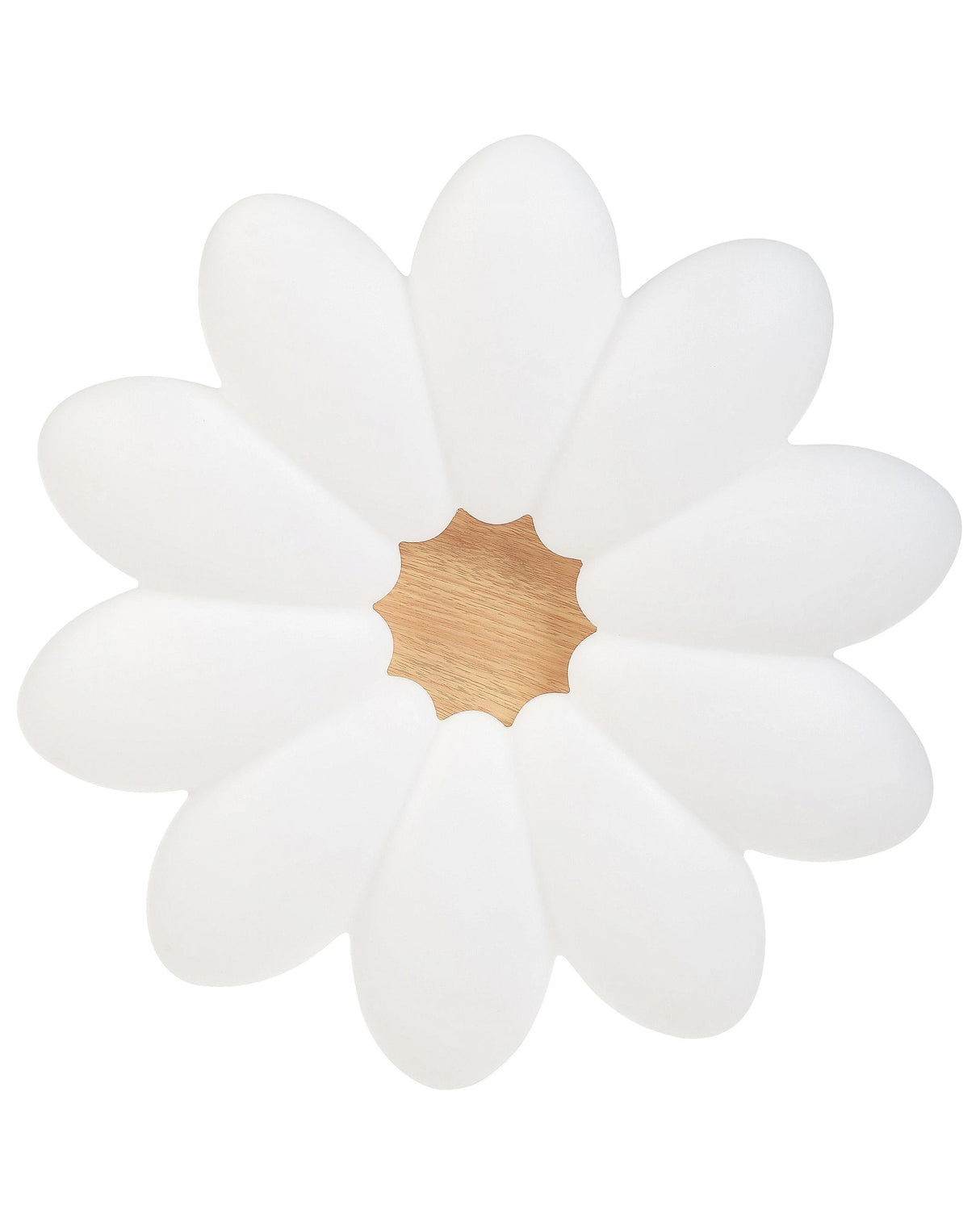 Ceiling Lamp White Acrylic Shade Flower Shape for Kids Room Light Design Accent Lighting Beliani