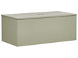 Wall Mounted Bathroom Cabinet Green MDF Body 100 x 52 cm Fluted Front with 2 Drawers Pre Cut Hole Beliani