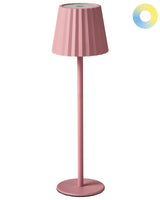 Table Lamp Pastel Pink Aluminum Iron Indoor Outdoor Modern Beliani
