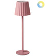 Table Lamp Pastel Pink Aluminum Iron Indoor Outdoor Modern Beliani