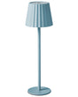 Table Lamp Light Blue Aluminum Iron Indoor Outdoor Modern Beliani