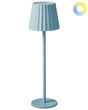 Table Lamp Light Blue Aluminum Iron Indoor Outdoor Modern Beliani