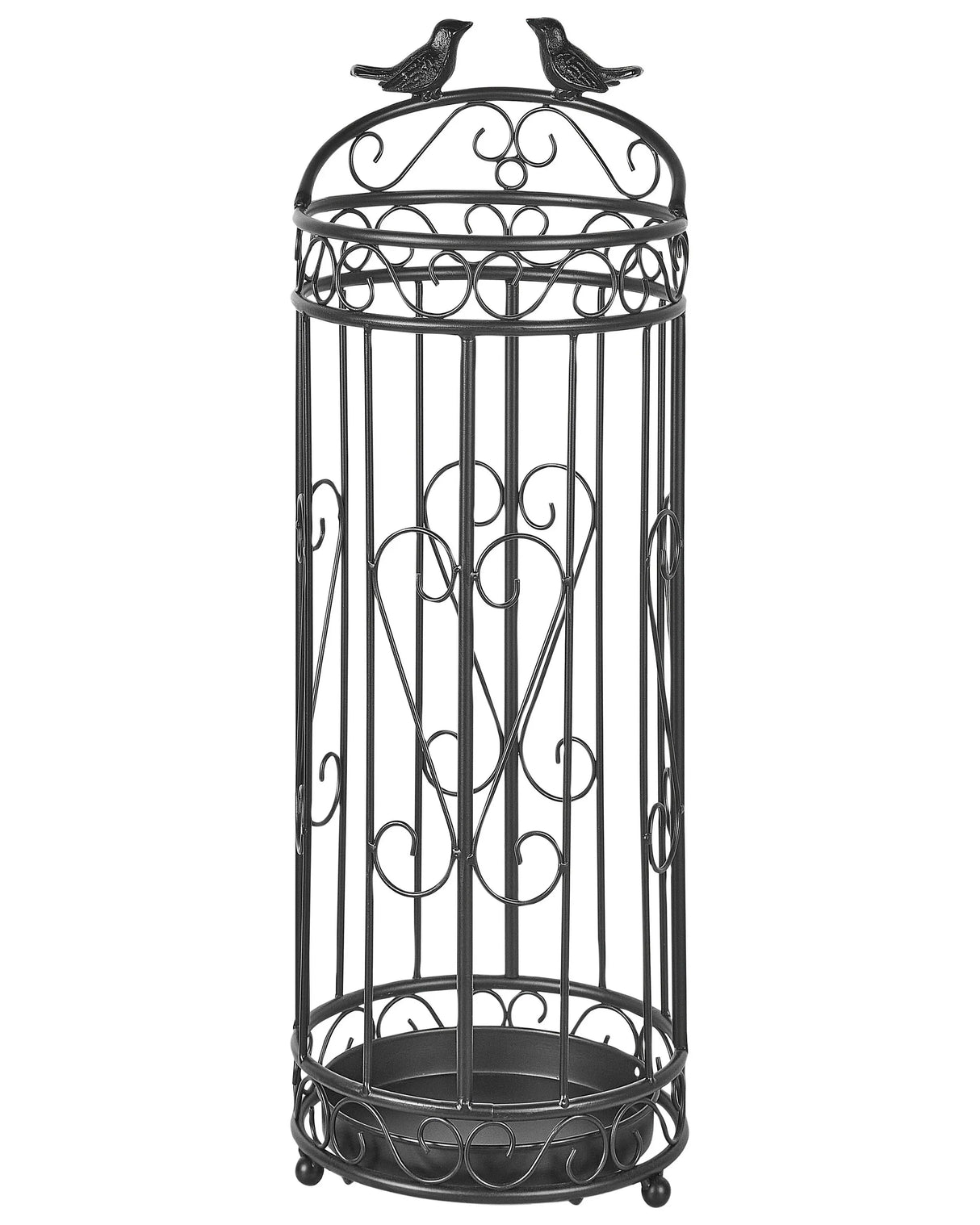 Umbrella Stand Metal Iron Living Room Hallway Black Beliani