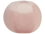 Decorative Ball Cushion Pink Velvet Solid Pattern 30 x 30 cm Boho Dcor Accessories Bedroom Living Room Beliani