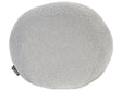 Decorative Ball Cushion Grey Faux Fur Boucle Wool Solid Pattern 30 x 30 cm Boho Dcor Accessories Bedroom Living Room Beliani