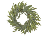 Door Wreath Green Handmade Decorative Artificial Flower Round 65 cm Table Wall Dcor Traditional Rustic Style Beliani