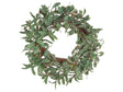 Door Wreath Green Handmade Decorative Artificial Flower Round 65 cm Table Wall Dcor Traditional Rustic Style Beliani