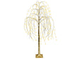 Artificial Christmas Tree Gold PVC 180 cm Pre-Lit LED Lights Outdoor &amp; Indoor Scandinavian Style Beliani
