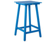 Garden Bar Table Blue Synthetic Material 59 x 59 cm Industrial Traditional Outdoor Garden for Patio Beliani