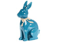 Decorative Figurine Blue Ceramic Dolomite 27 cm Accent Piece Easter Decoration Living Room Beliani