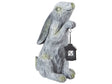 Decorative Figurine Grey MgO 37 cm Accent Piece Easter Bunny Indoor Outdoor Decoration Living Room Beliani