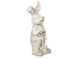 Decorative Figurine White MgO 36 cm Accent Piece Bunny Indoor Outdoor Decoration Living Room Beliani