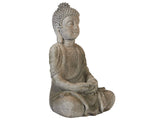 Decorative Figurine Grey MgO 41 cm Accent Piece Budda Indoor Outdoor Decoration Living Room Beliani