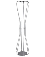 Coat Stand Silver Metal 165 cm Freestanding Jacket Rack Industrial Modern Decorative Accent Piece Hallway Accessories Beliani