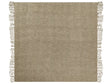Blanket Taupe Cotton and Acrylic 200 x 220 cm Woven Bed Throw with Tassels Bed Spread Cover Beliani