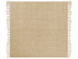 Blanket Beige Cotton and Acrylic 190 x 230 cm Woven Bed Throw with Tassels Bed Spread Cover Beliani