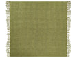 Blanket Green Cotton and Acrylic 200 x 220 cm Woven Bed Throw with Tassels Bed Spread Cover Beliani