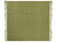 Blanket Green Cotton and Acrylic 220 x 240 cm Woven Bed Throw with Tassels Bed Spread Cover Beliani