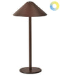 Table Lamp Brown Aluminium Indoor Outdoor Modern with Touch Switch USB Cable Charging Wireless Beliani