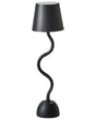 Table Lamp Black Iron Aluminium Indoor Outdoor Modern with Touch Switch USB Cable Charging Wireless Beliani