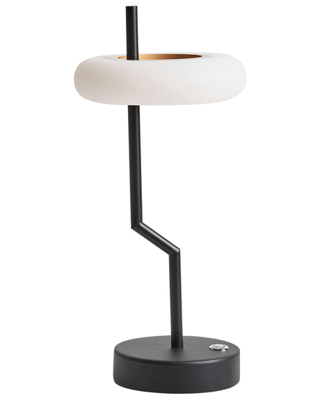 Table Lamp Black Iron Aluminium Indoor Outdoor Modern Beliani
